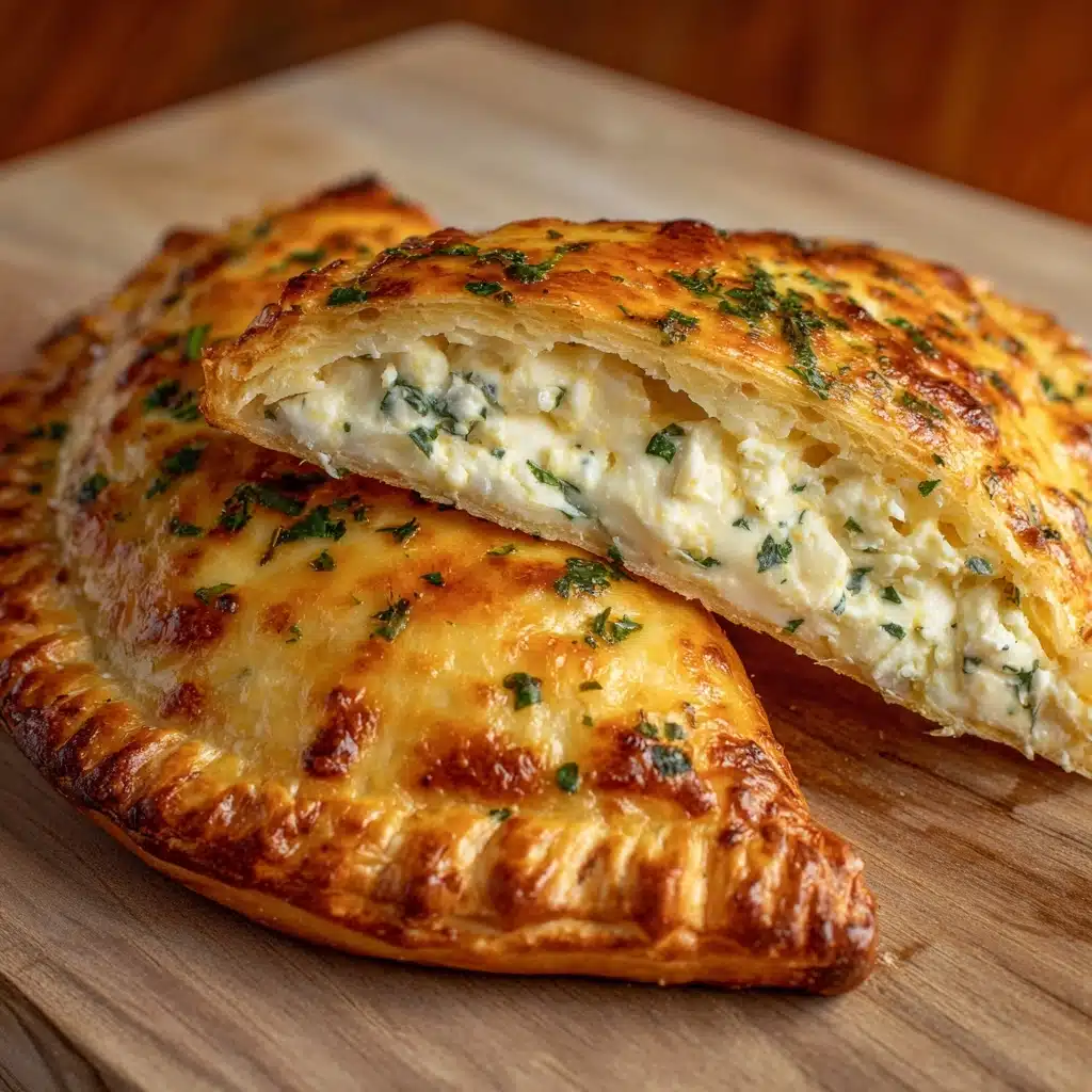 Chicken Alfredo Air Fryer Calzones Recipe - Recipe Image
