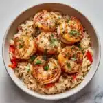 Garlic Parmesan Shrimp Rice Bowls Recipe