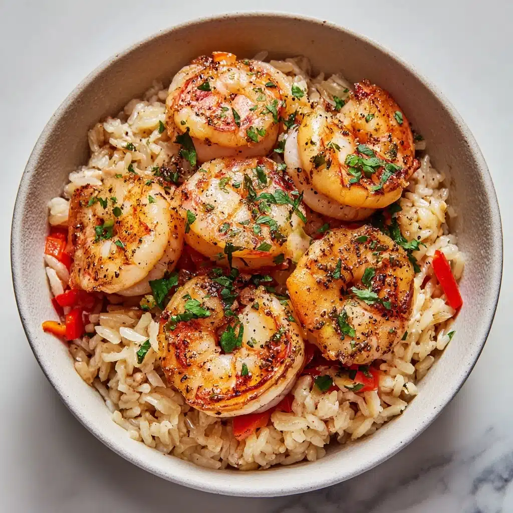 Garlic Parmesan Shrimp Rice Bowls Recipe