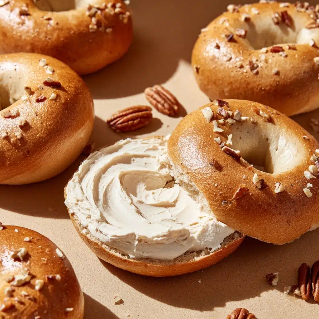 Homemade Pumpkin Bagels Recipe - Recipe Image
