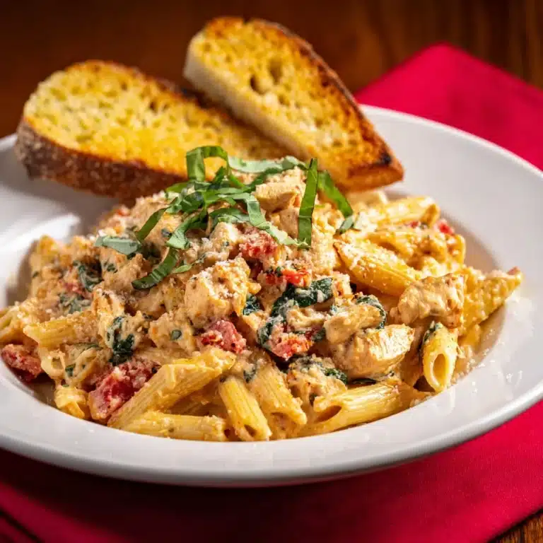 Creamy Sun-Dried Tomato Penne with Chicken Recipe