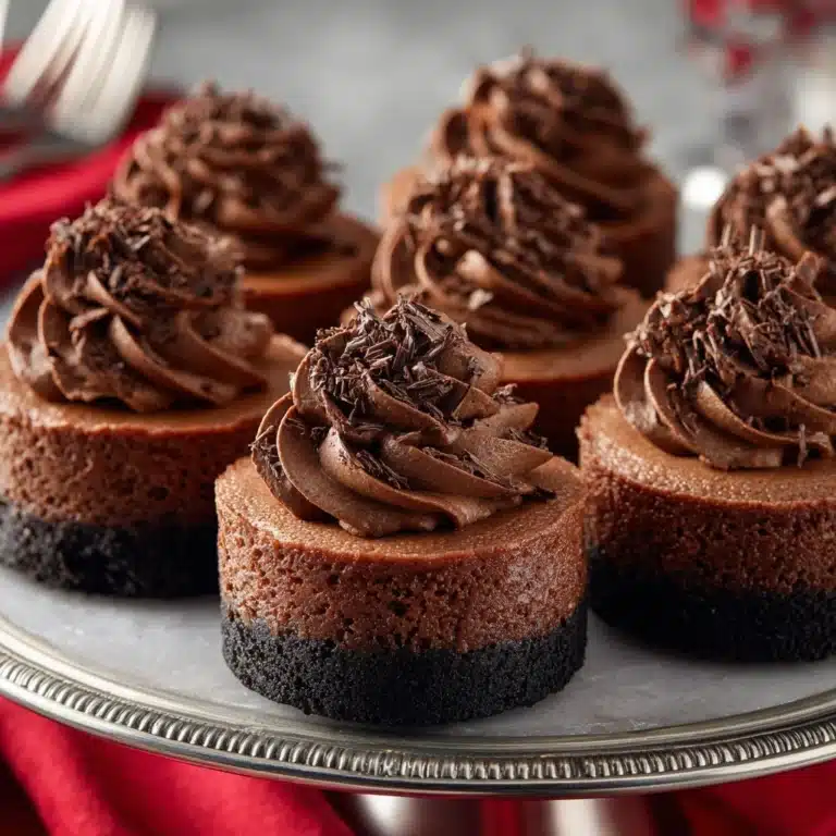 Mini Chocolate Raspberry Cheesecakes Recipe