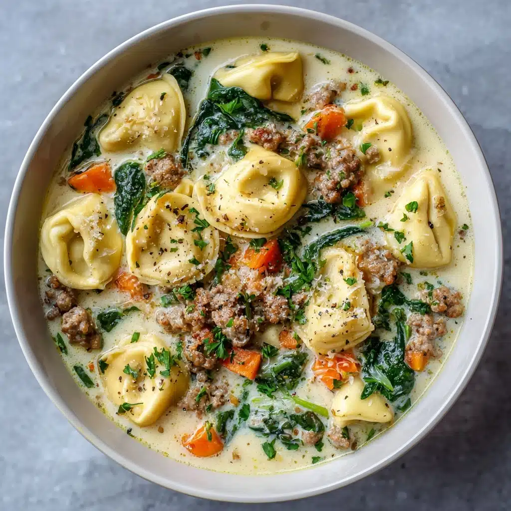Creamy Sausage and Tortellini Soup Recipe - Recipe Image