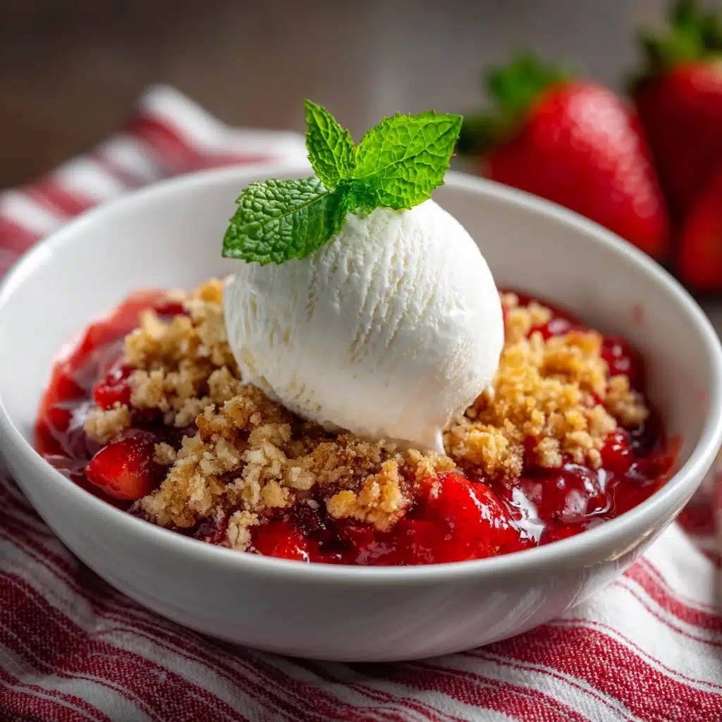 Strawberry Rhubarb Crisp Recipe - Recipe Image