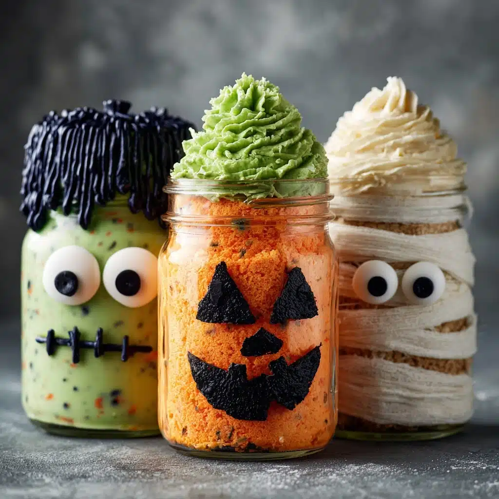 Halloween Mason Jar Cakes Recipe - Recipe Image