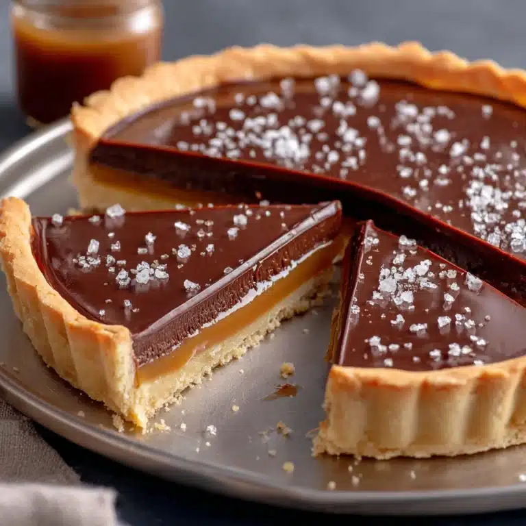Salted Caramel Bittersweet Chocolate Tart Recipe