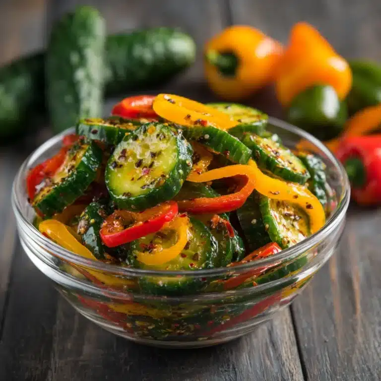 Bell Pepper and Cucumber Salad Recipe