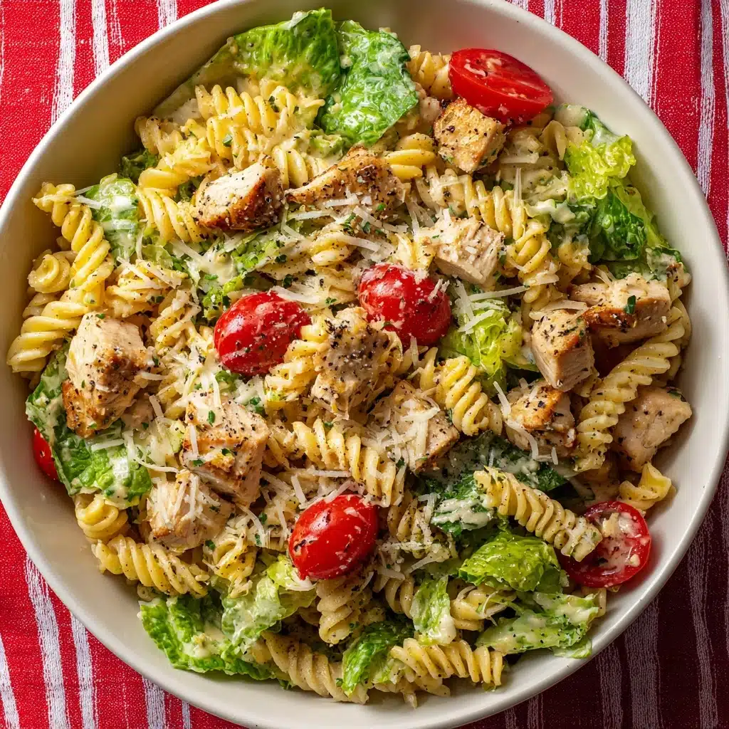 Chicken Caesar Pasta Salad Recipe - Recipe Image