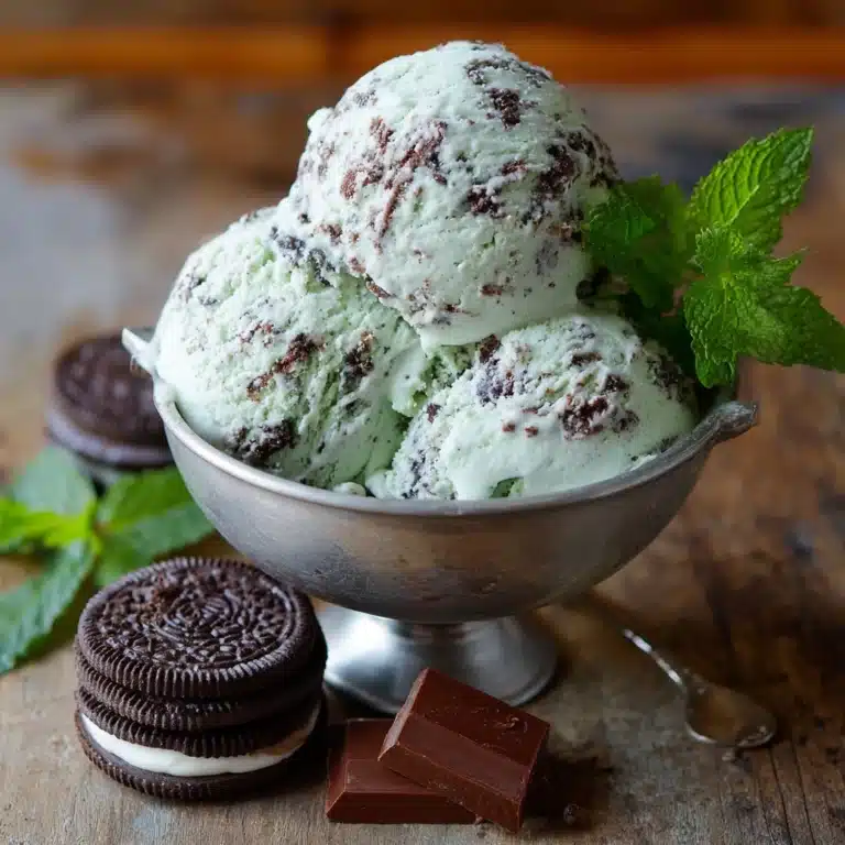 Mint Cookies and Cream Ice Cream Recipe