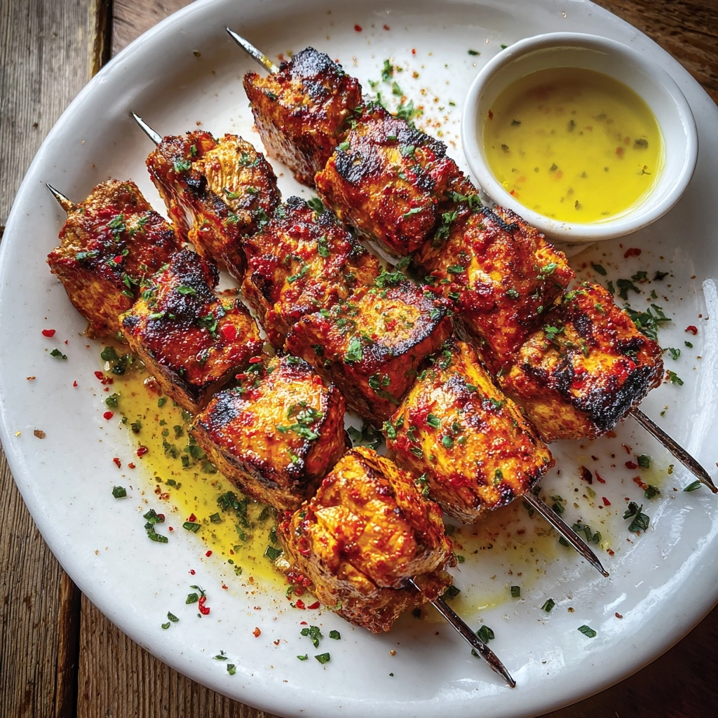 Garlic Parmesan Chicken Skewers Recipe
