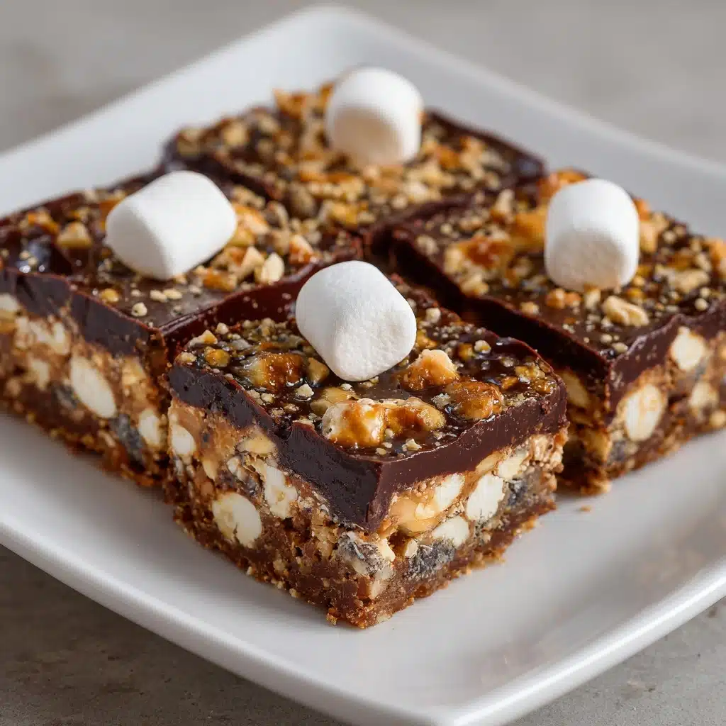 No-Bake Rocky Road Bars Recipe - Recipe Image