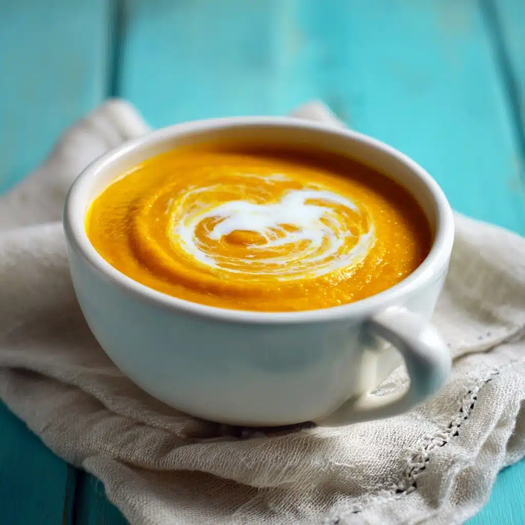 Butternut Squash Soup with Spiced Cream Recipe - Recipe Image