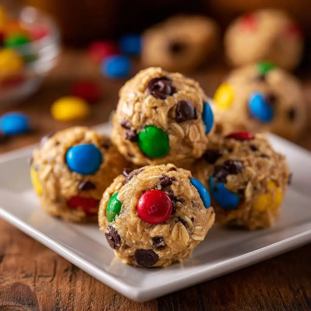 Monster Cookie Dough Energy Bites Recipe - Recipe Image