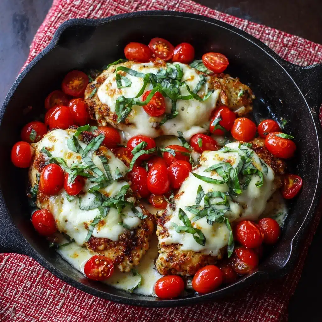 Skillet Chicken Caprese Recipe - Recipe Image