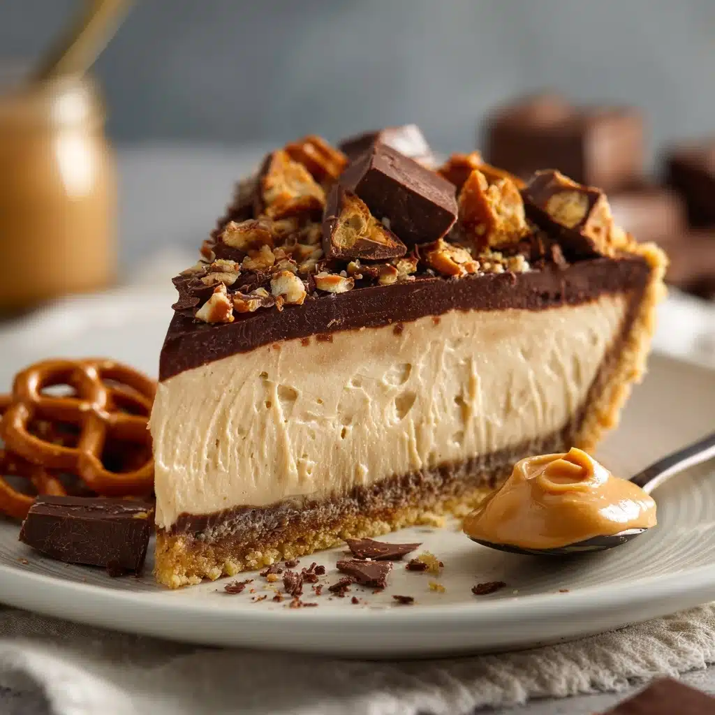 Frozen Peanut Butter Pretzel Pie Recipe - Recipe Image