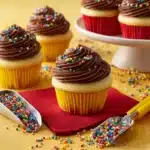 Classic Yellow Cupcakes with Chocolate Frosting Recipe