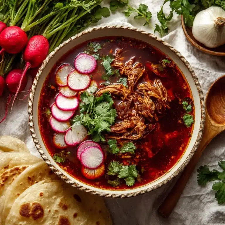 Pozole Rojo Homemade Tortillas Recipe