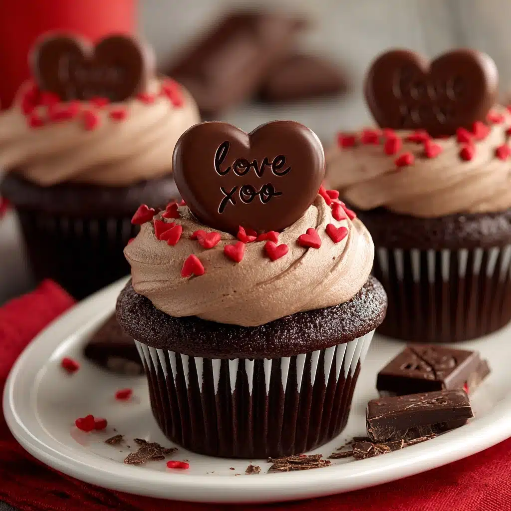 Chocolate Sweetheart Cupcakes Recipe - Recipe Image