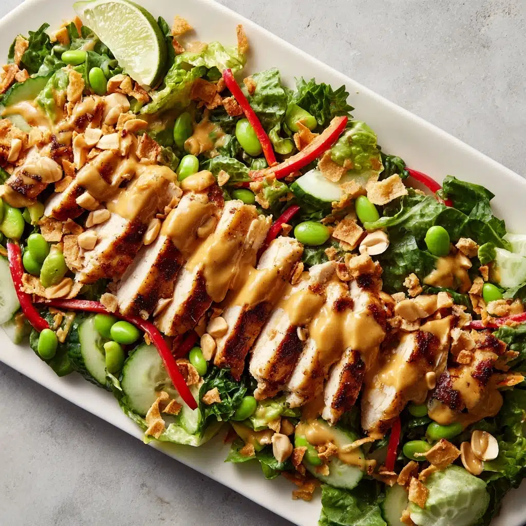 Thai Chicken Salad with Peanut Dressing Recipe - Recipe Image