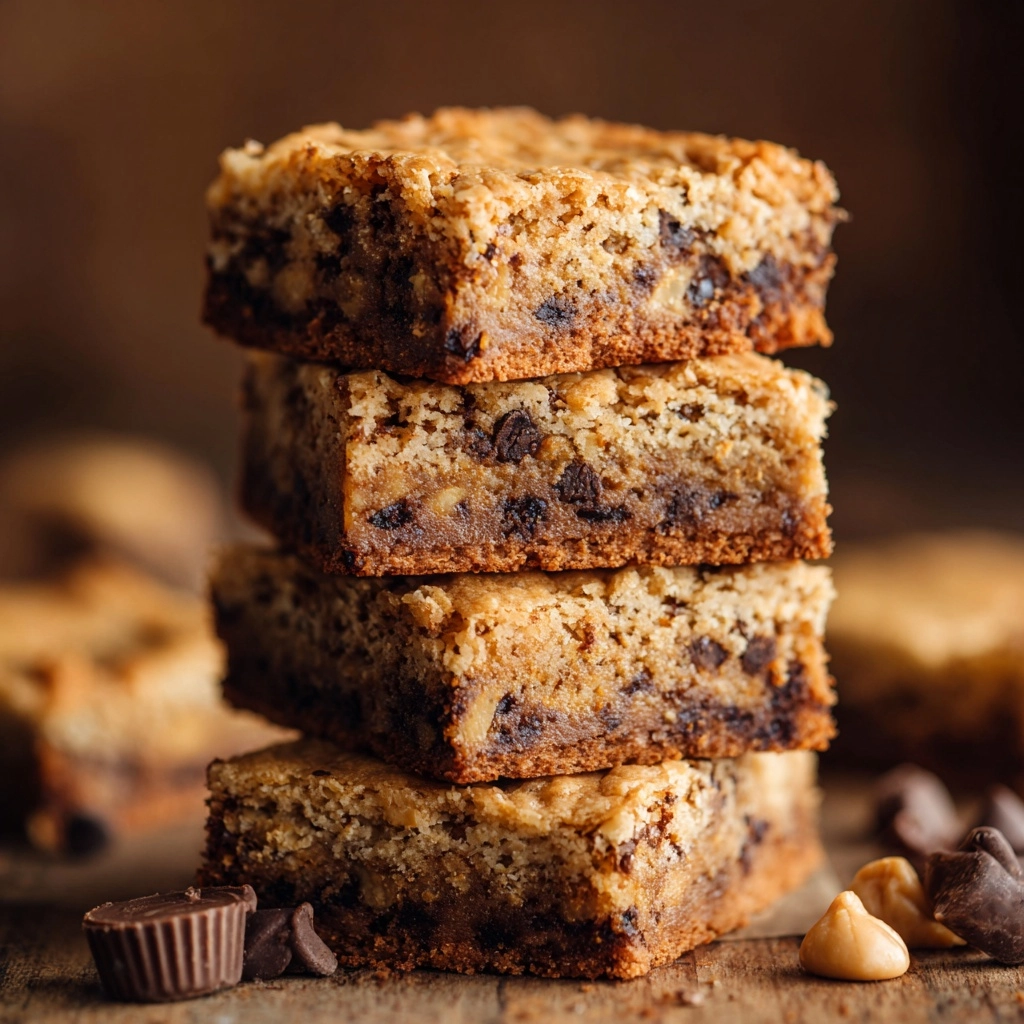 Chewy Peanut Butter Blondies Recipe