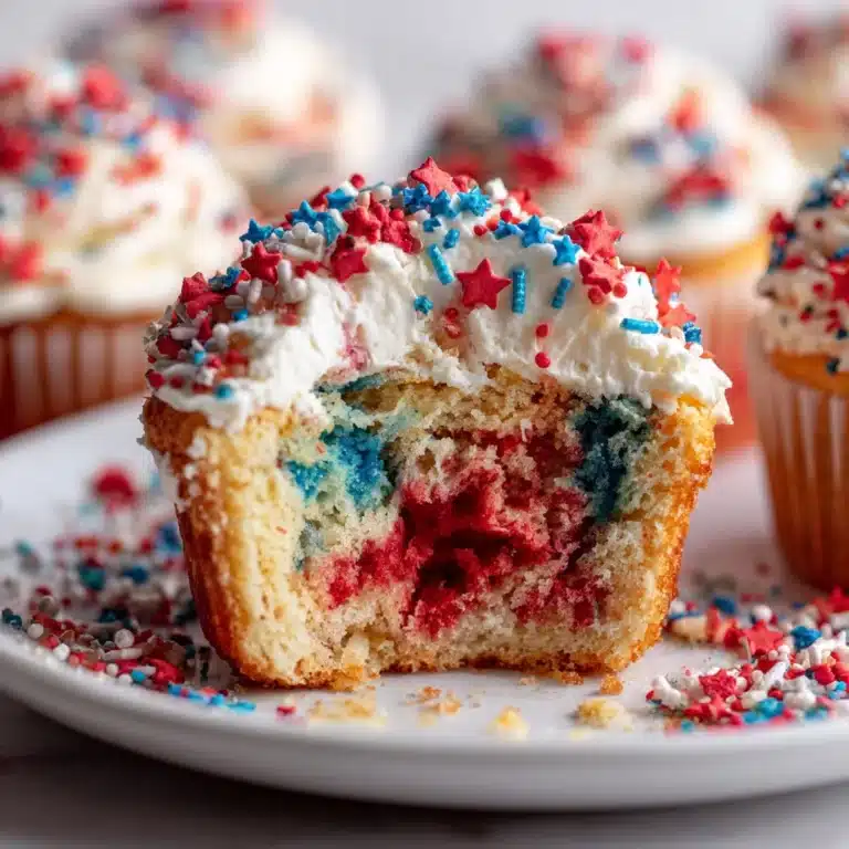 Patriotic Funfetti Cupcakes Recipe