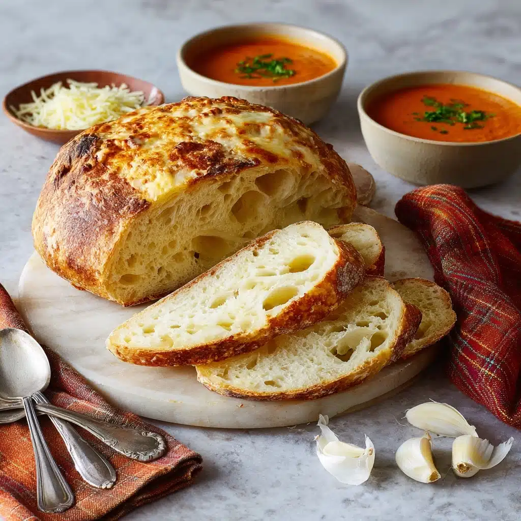 Asiago-Crusted Skillet Bread (No Knead) Recipe - Recipe Image
