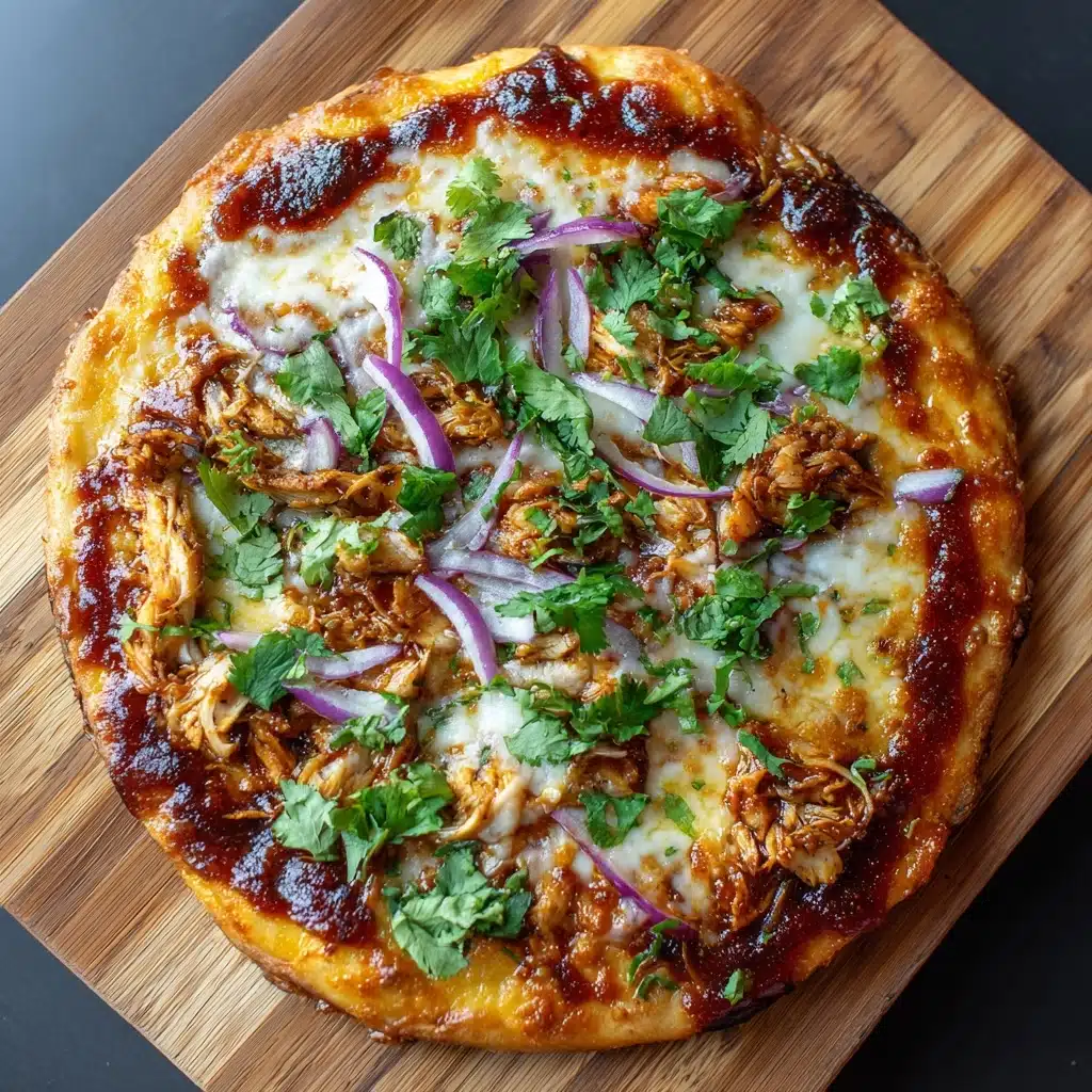 Homemade BBQ Chicken Pizza Recipe - Recipe Image