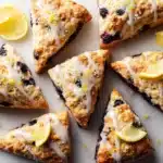 Glazed Lemon Blueberry Scones Recipe