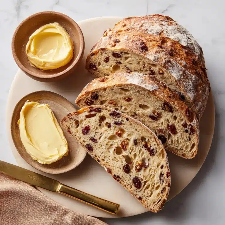 Crusty Cranberry Nut No-Knead Bread Recipe