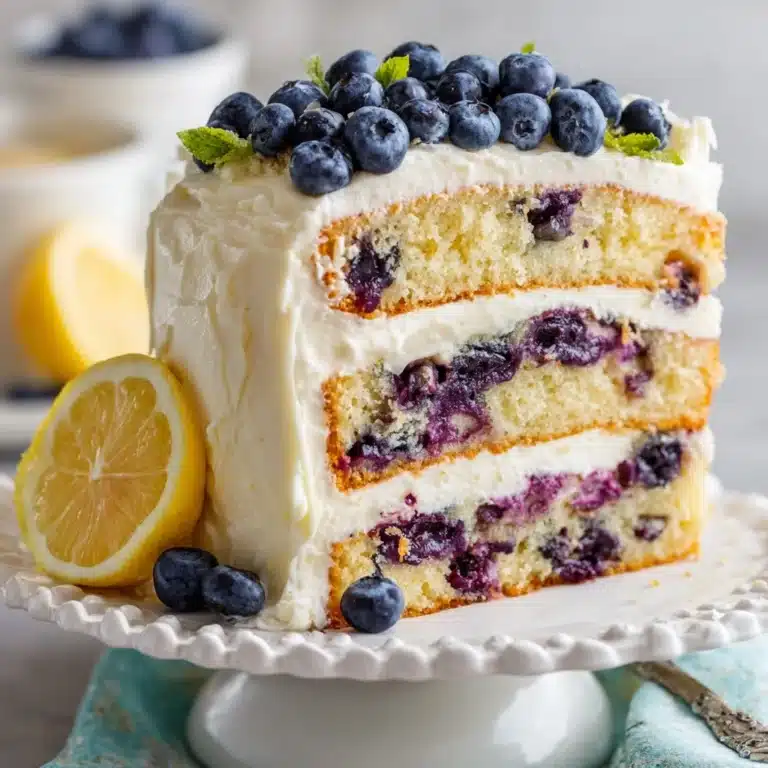 Lemon Blueberry Layer Cake Recipe