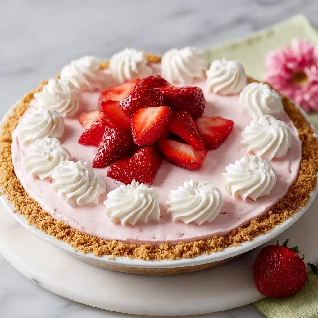Strawberry No Bake Cheesecake Pie Recipe - Recipe Image