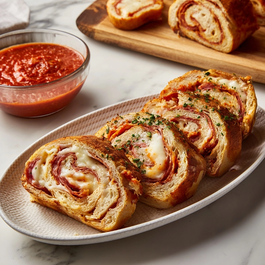 Homemade Stromboli Recipe - Recipe Image