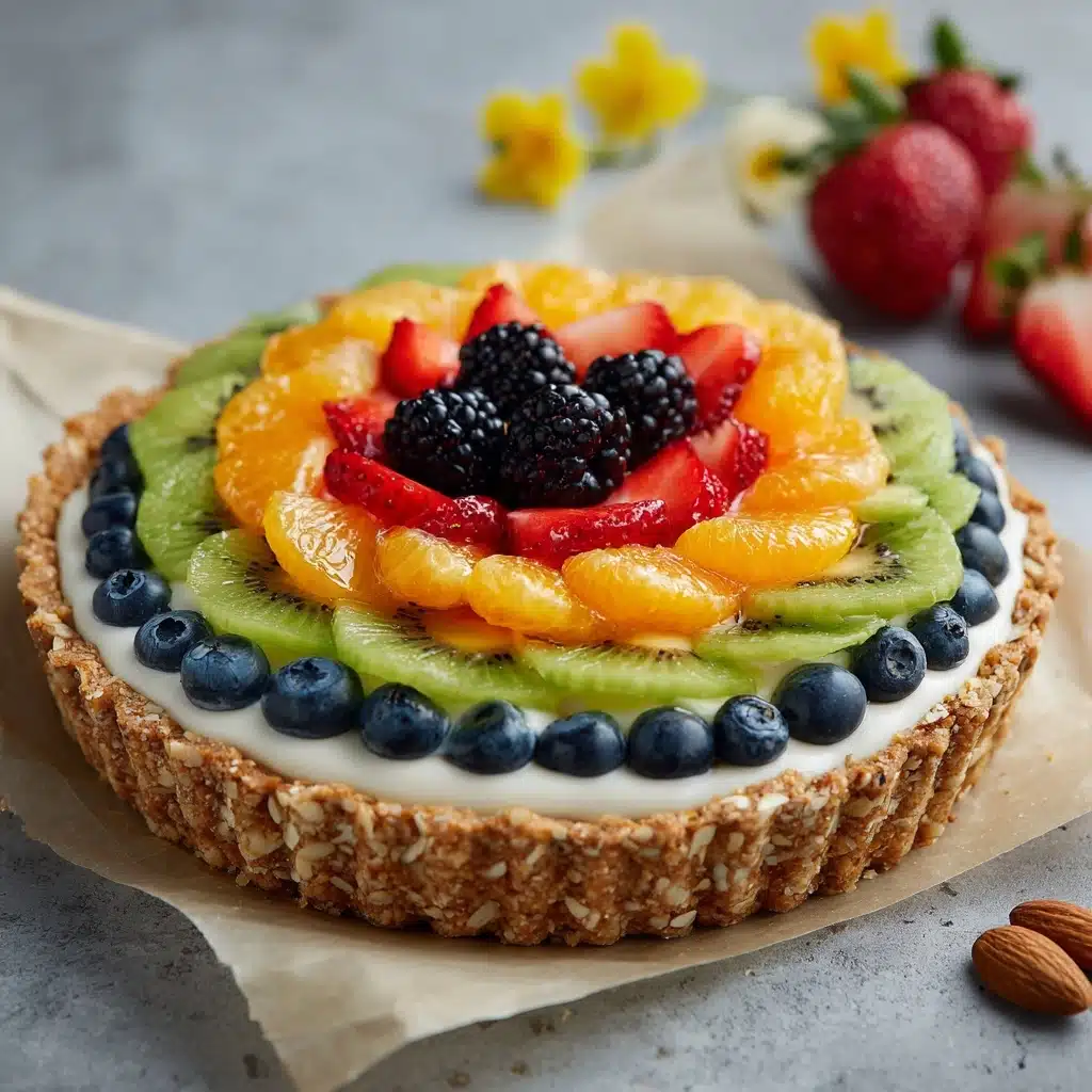 No-Bake Greek Yogurt Fruit Tart Recipe - Recipe Image
