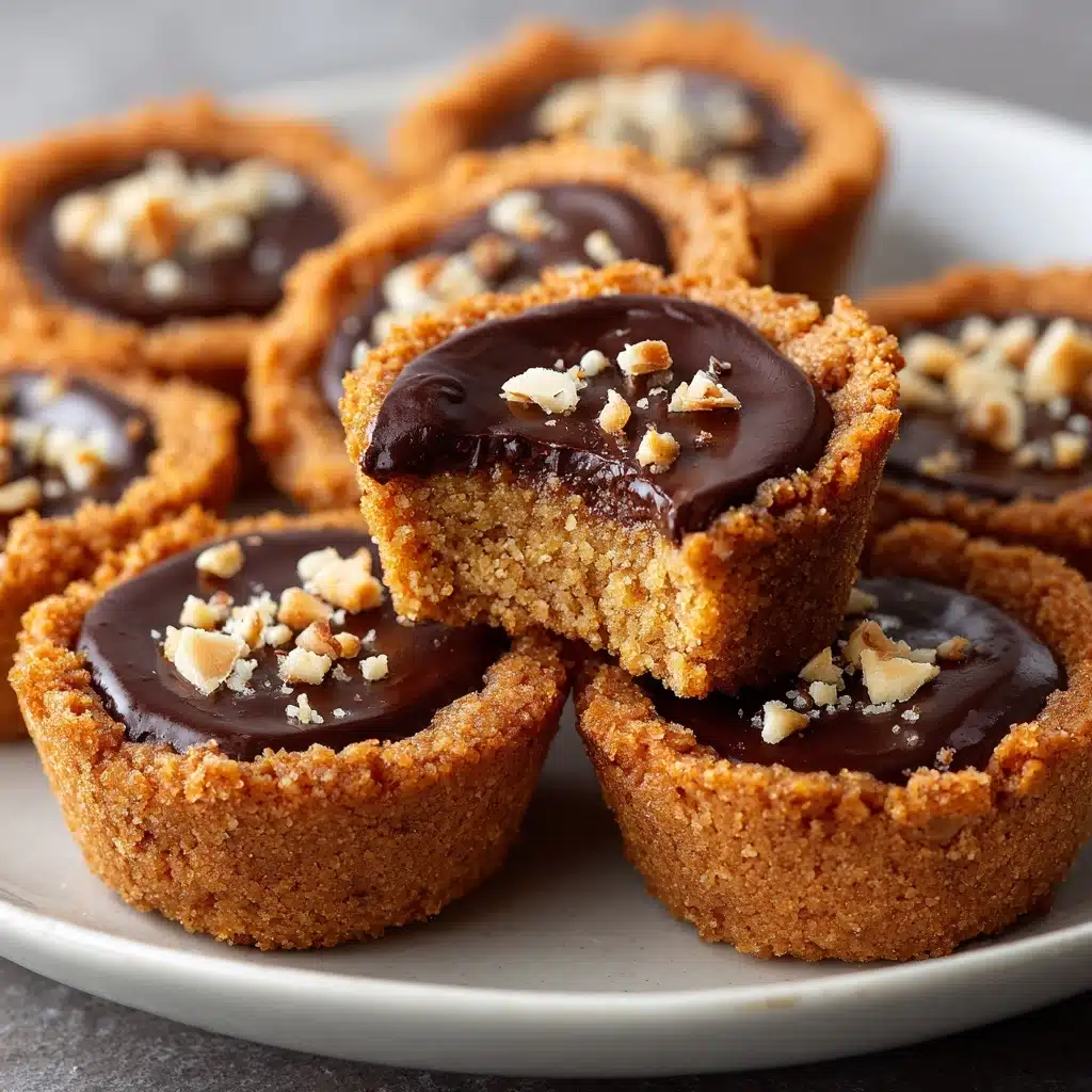 Peanut Butter Fudge Puddles (Cookie Cups) Recipe - Recipe Image