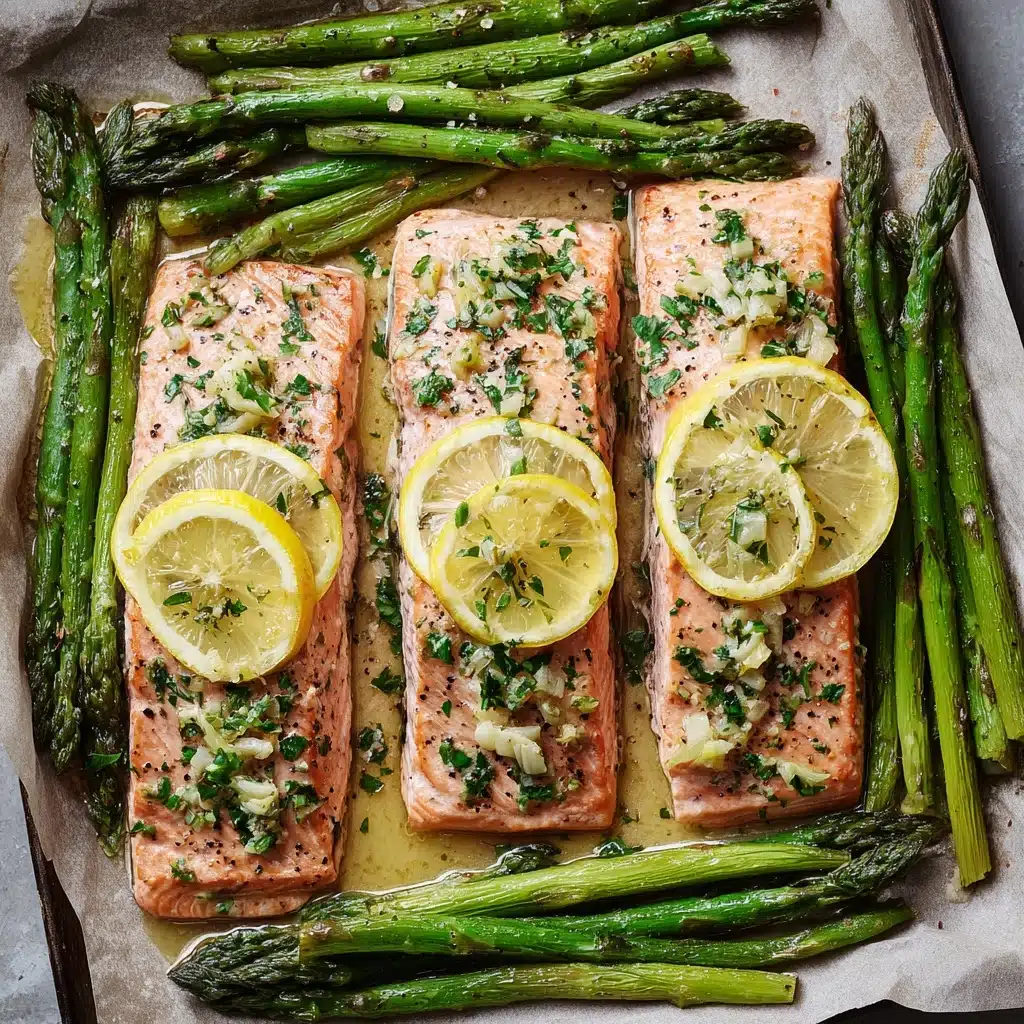Baked Lemon Garlic Salmon Recipe - Recipe Image
