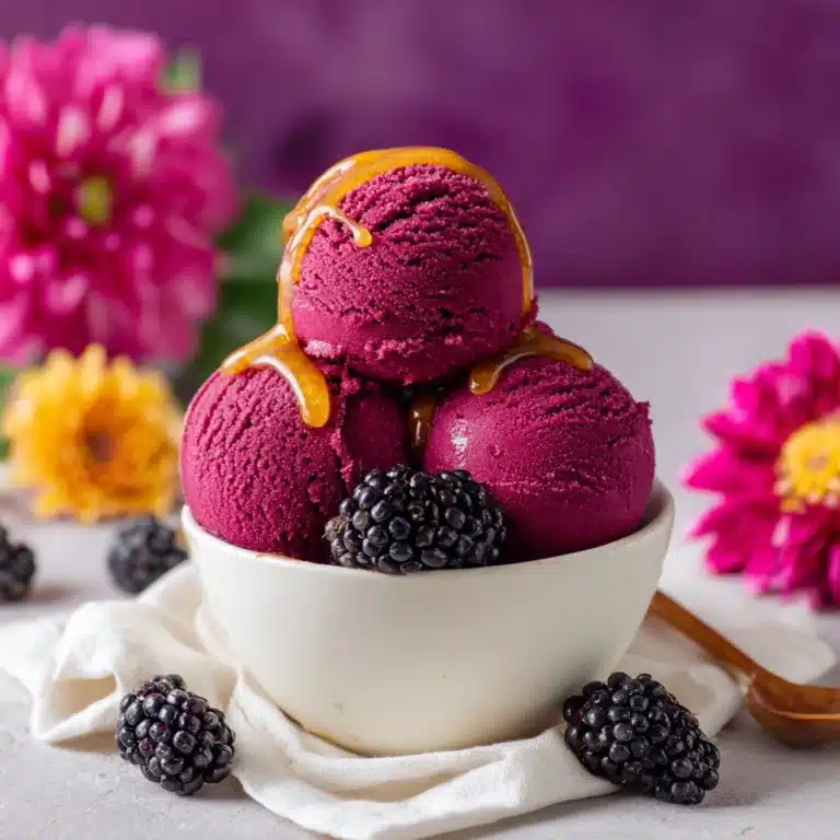 Blackberry Honey Ice Cream Recipe
