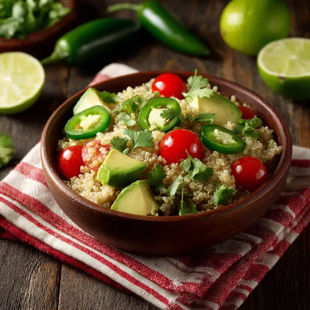 Quinoa Salad with Cumin Lime Vinaigrette Recipe - Recipe Image