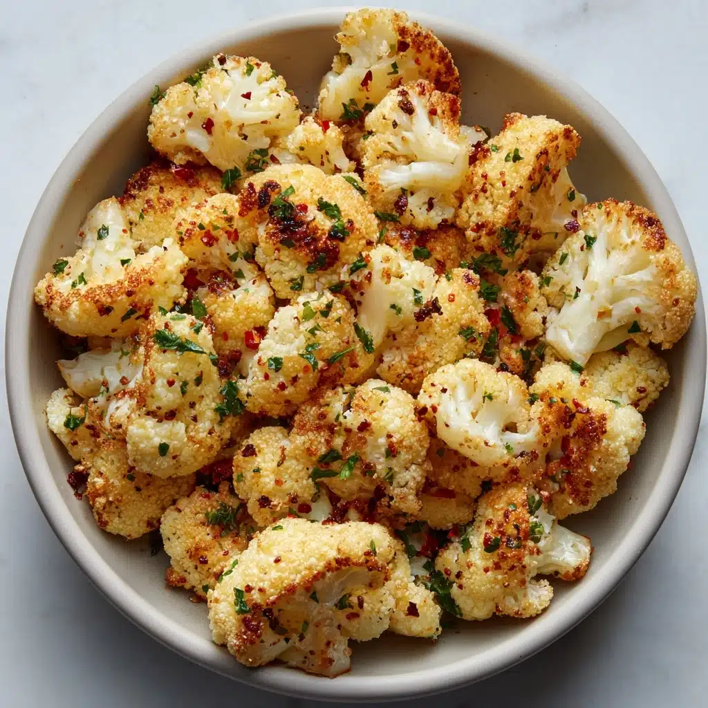 Garlic Butter Roasted Cauliflower Recipe