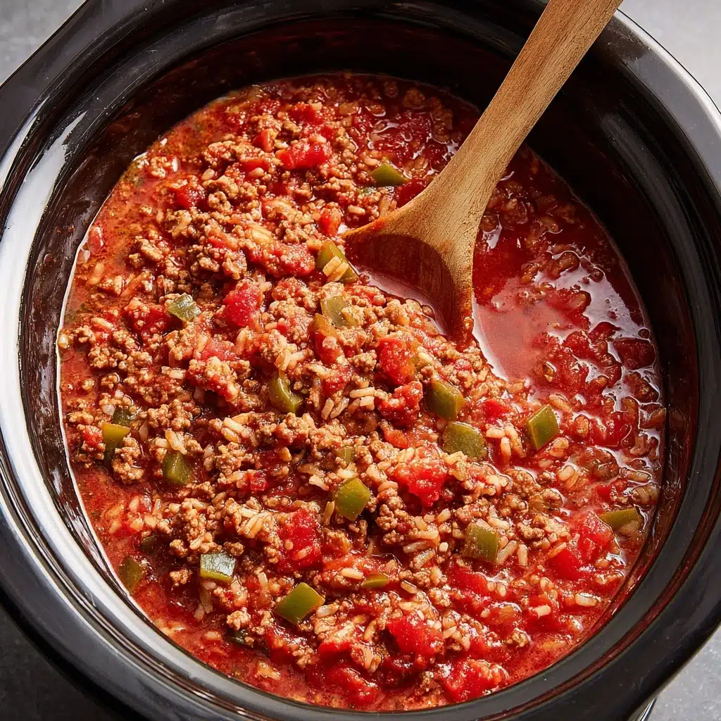 Slow Cooker Stuffed Pepper Soup Recipe - Recipe Image