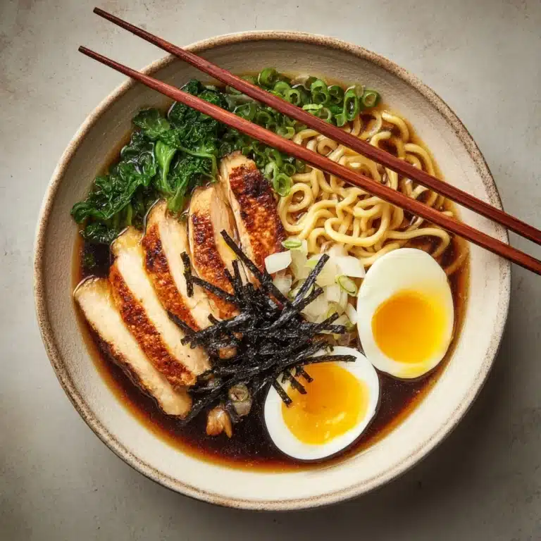 Chicken and Veggie Rainbow Ramen Recipe