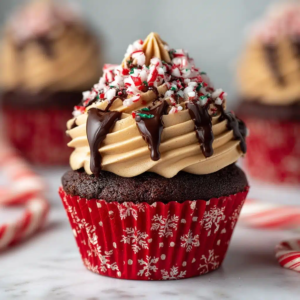 Peppermint Mocha Chocolate Cupcakes Recipe - Recipe Image
