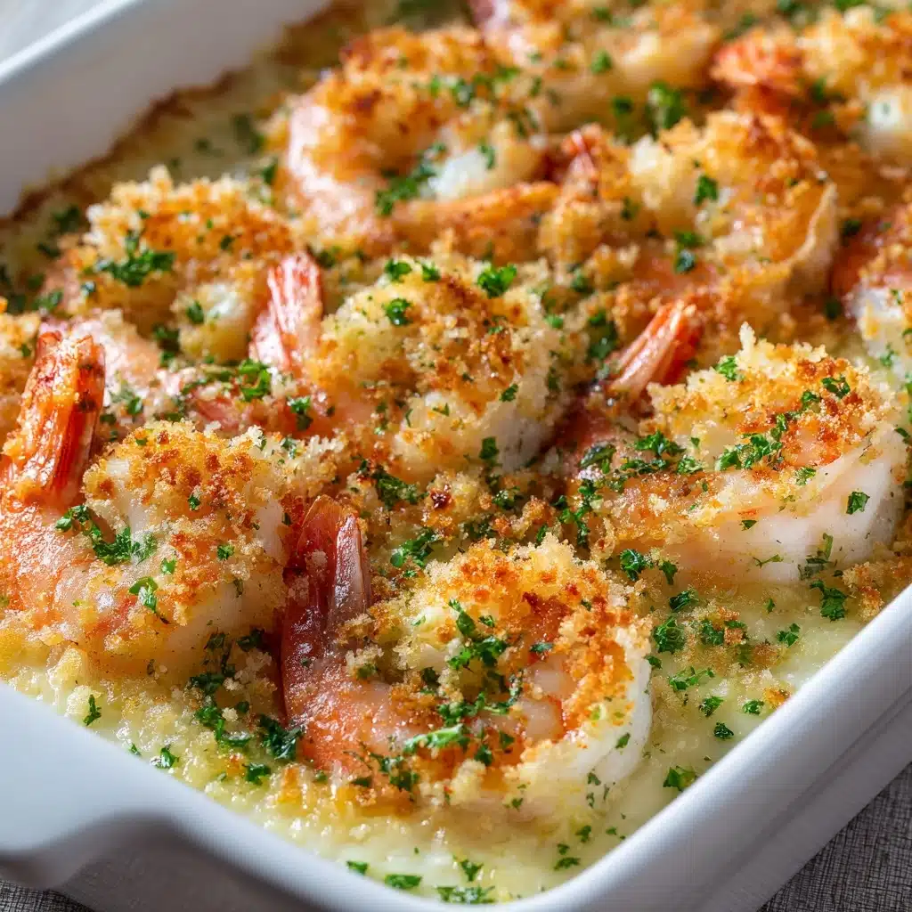 Baked Stuffed Shrimp Casserole Recipe - Recipe Image