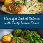 Baked Salmon with Amazing Lemon Sauce Recipe