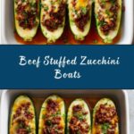 Beef Stuffed Zucchini Boats Recipe