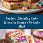 Funfetti Birthday Cake Blondies (No Cake Mix) Recipe