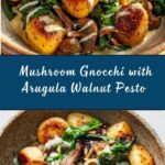 Mushroom Gnocchi with Arugula and Walnut Pesto Recipe
