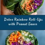 Detox Rainbow Roll-Ups with Peanut Sauce Recipe