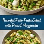 Pesto Pasta Salad with Peas, Pine Nuts & Mozzarella Pearls Recipe