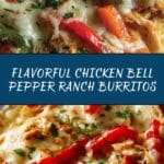 Chicken Bell Pepper Ranch Burritos Recipe