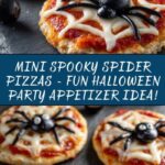 Mini Spooky Spider Pizzas Recipe